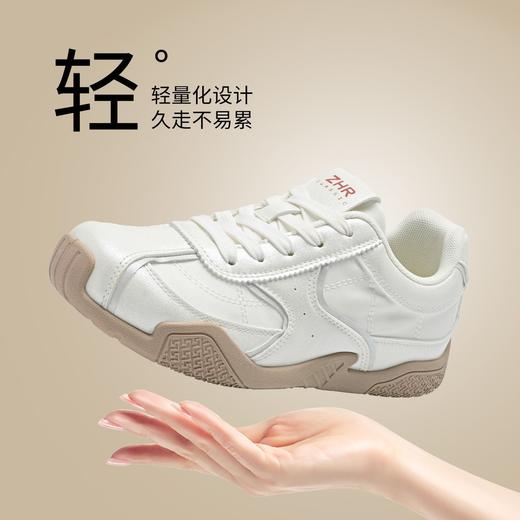 ZHR小白鞋女2026春季新款轻便软底德训鞋小个子内增高运动休闲鞋 商品图3