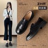 ZHR则则【头层羊皮】手抓纹妈妈单鞋女2026新款时髦洋气平底单鞋 商品缩略图1