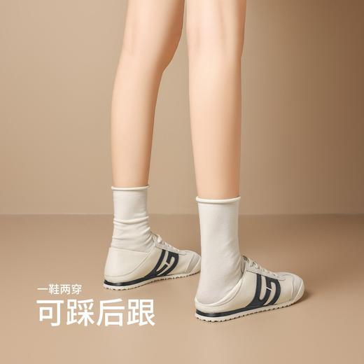 ZHR舒适百搭德训鞋2026春夏新款增高两穿女鞋休闲平底小白鞋 商品图8