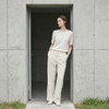 PALUOPO/PL【桑蚕丝混纺】天丝 T 恤女夏季新款宽松显瘦冰感上衣ES250952M 商品缩略图1