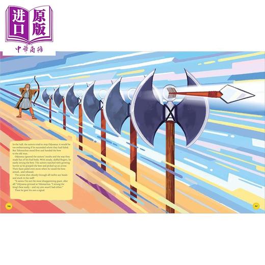 【中商原版】奥德赛 荷马史诗现代重述 全彩插图 The Odyssey A Modern Retelling 英文原版 Liv Albert Hazem Asif  Homer 商品图1