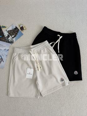 Moncler夏季新款纯棉廓形宽松直筒休闲棉质短裤