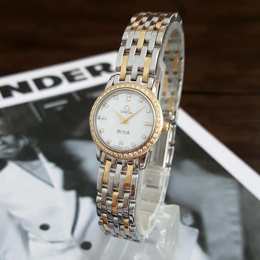 【95新】OMEGA 欧米茄4375.75.00石英机芯22MM（女款）碟飞系列精钢/18K黄金270426TJ30 商品图2