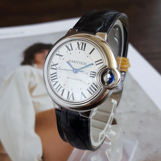 【95新】CARTIER 卡地亚W6920085自动机械机芯33MM（女款）蓝气球系列精钢270426AK15 商品图1