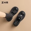 【巨显高6cm】ZHR则则复古厚底乐福鞋2026新款蝴蝶结饰扣百搭单鞋 商品缩略图3