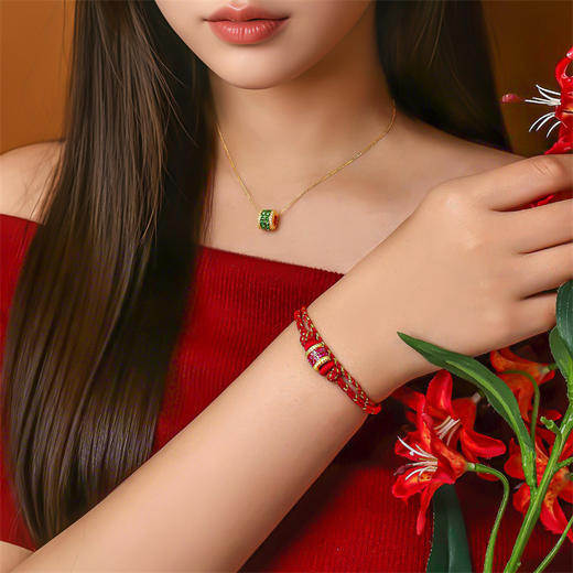 18k金路路通挂坠 灵动炫彩女士礼物一款多戴MEMORA诗普琳（线上专供）KPE065、KPE06501、KPE087 商品图4