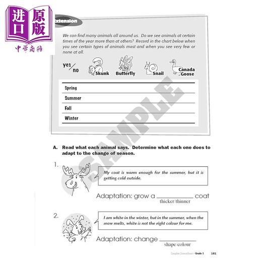 【中商原版】Complete ScienceSmart Grade 1 Enriched Edition 加拿大课程练习册 科学智慧全攻略加强版 1年级 英文原版进口 商品图1