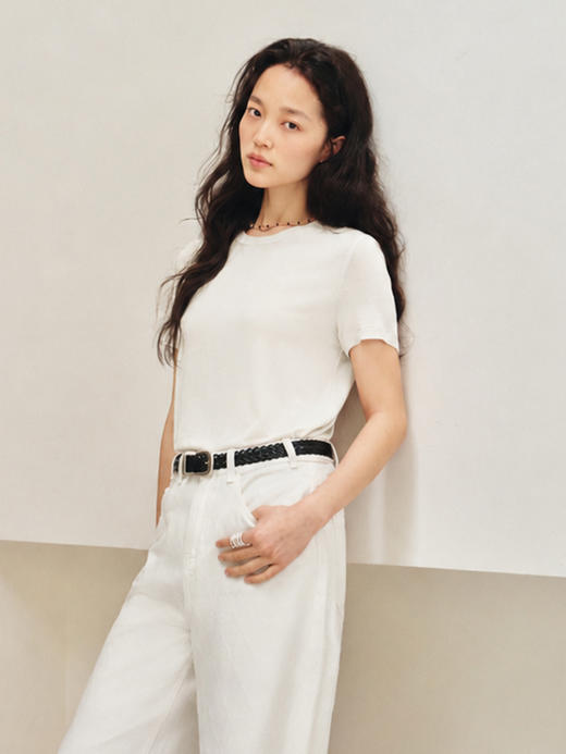 云柔奢感 圆领短袖T恤FCG2TEE068 商品图9