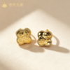 珠御在殿-  鎏金岁月方糖/四叶草银镀金耳钉 S925银镀金 精工打造 持久亮新 精美礼盒 商品缩略图2
