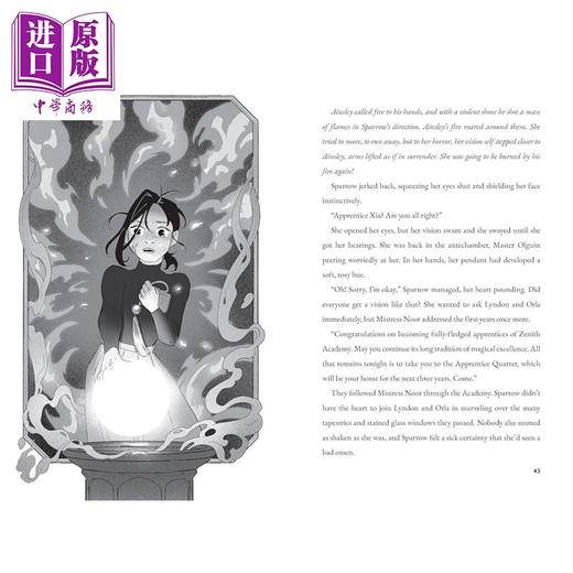 【中商原版】斯派洛 夏消失的魔法 英文原版 The Missing Magic of Sparrow Xia  An Illustrated Novel Leia Ham 商品图3