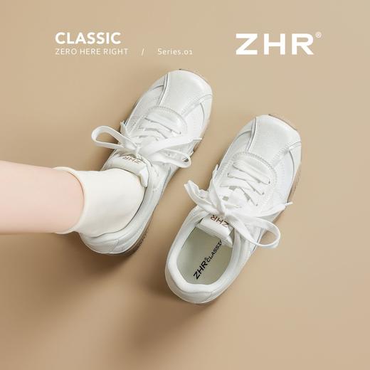 ZHR小白鞋女2026春季新款轻便软底德训鞋小个子内增高运动休闲鞋 商品图7