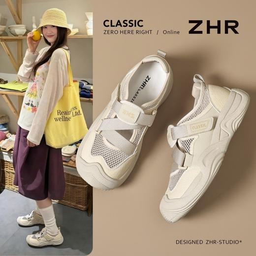 ZHR运动休闲鞋女2026年夏季新款女士时尚软底镂空透气舒适小白鞋 商品图1