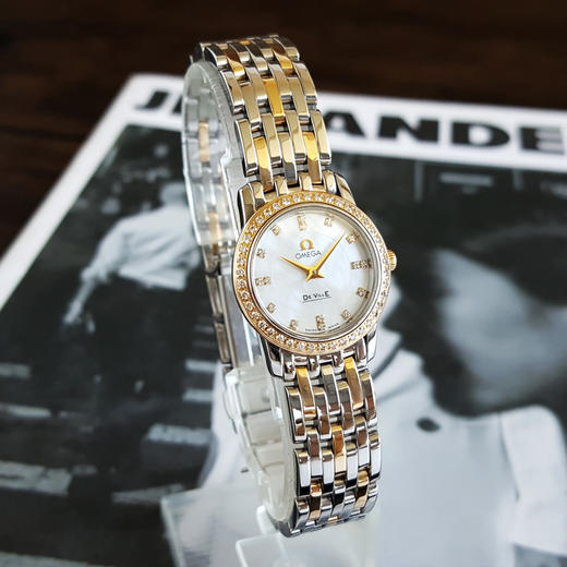 【95新】OMEGA 欧米茄4375.75.00石英机芯22MM（女款）碟飞系列精钢/18K黄金270426TJ30 商品图3