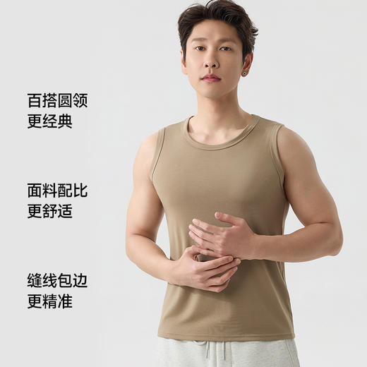 今夏流行两件装【俏依珊--情侣款莱赛尔天丝凉感背心】230g重磅面料含91%莱赛尔天丝+9%氨纶，柔软细腻垂顺不透肉，10A级A类标准，加倍凉感透气，宽肩版型气质感包裹性好实穿性强，男女同款夏日穿搭 商品图9