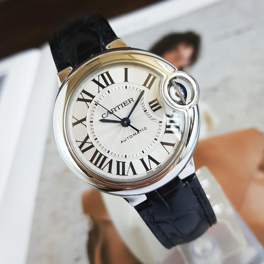 【95新】CARTIER 卡地亚W6920085自动机械机芯33MM（女款）蓝气球系列精钢270426AK15 商品图3