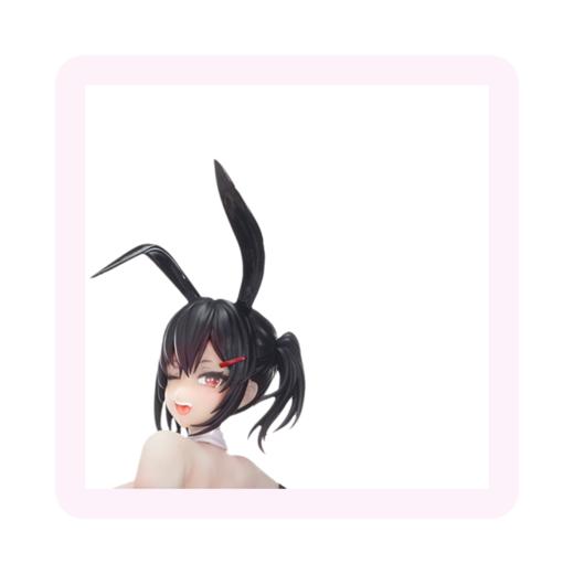 【盒损残次A类】BearPanda x 朝凪 温感漆&3D水晶眼&创意场景 兔女郎:凛 1/6 比例手办 商品图0