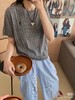 拉夫劳伦26新款纯色小马刺绣绞花刺绣针织圆领短袖针织衫 商品缩略图2