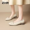 ZHR则则【头层牛皮】浅口单鞋2026新款粗跟蝴蝶结一脚蹬懒人鞋女 商品缩略图2