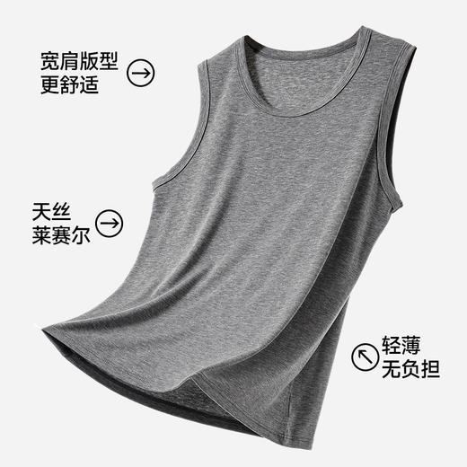 今夏流行两件装【俏依珊--情侣款莱赛尔天丝凉感背心】230g重磅面料含91%莱赛尔天丝+9%氨纶，柔软细腻垂顺不透肉，10A级A类标准，加倍凉感透气，宽肩版型气质感包裹性好实穿性强，男女同款夏日穿搭 商品图11