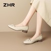 ZHR则则【头层牛皮】浅口单鞋2026新款粗跟蝴蝶结一脚蹬懒人鞋女 商品缩略图8