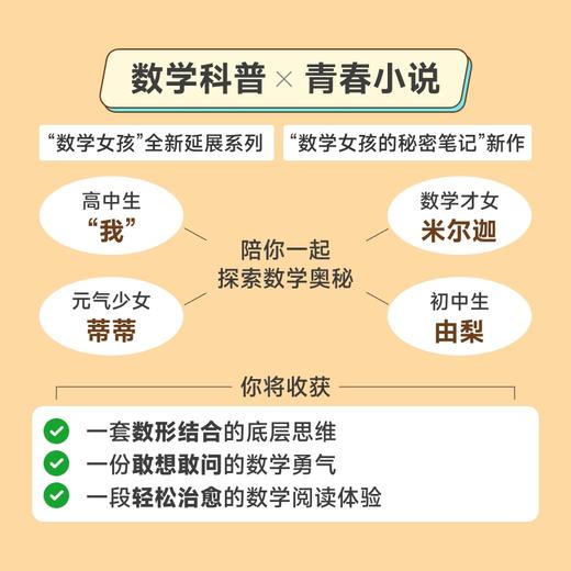 数学女孩的秘密笔记：数形结合篇 数学女孩延展系列轻松爱上数学成绩悄悄逆袭 商品图1