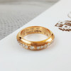 【天然正品】AU750玫瑰金时尚经典定制款时来运转满钻排镶戒指47号040526NJT17 商品缩略图5
