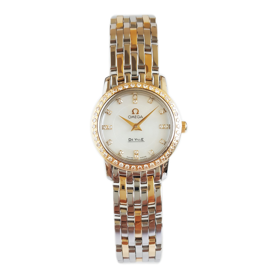 【95新】OMEGA 欧米茄4375.75.00石英机芯22MM（女款）碟飞系列精钢/18K黄金270426TJ30