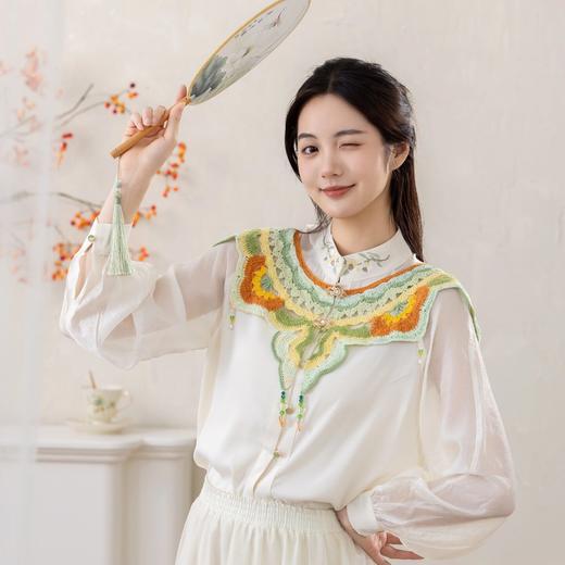 苏苏姐家似锦云肩手工diy编织钩针5#蕾丝毛线团自制毕业材料包 商品图2