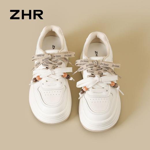 ZHR【增高5.5cm】内增高小白鞋厚底休闲女鞋显瘦百搭小个子通勤鞋 商品图3