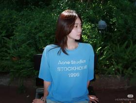Acn*e |26ss水洗复古1996系列磨破做旧版字母印花T恤