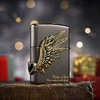 TM8895955112 Zippo 打火机黑冰爱情之翼三面徽章宝石黑冰正版进口送男友生日礼物 商品缩略图2