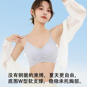 清凉不闷热【BANHE板禾隐形空调内衣】凉过吹空调 夏季超薄软支撑透气文胸