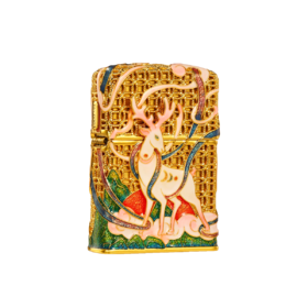 TM6331932205 Zippo 打火机正版花丝珐琅神鹿夜光版进口送男友生日礼物