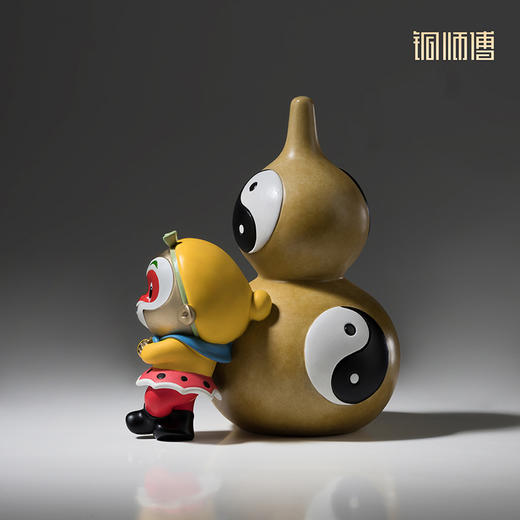 铜师傅《大闹天宫之悟空戏葫》正版授权 孙悟空齐天大圣铜摆件 商品图3