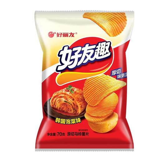 好丽友70g韩国泡菜味好友趣薯片 商品图0