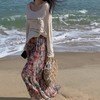 绝美海边穿搭！莫奈花园百褶半身裙 商品缩略图0
