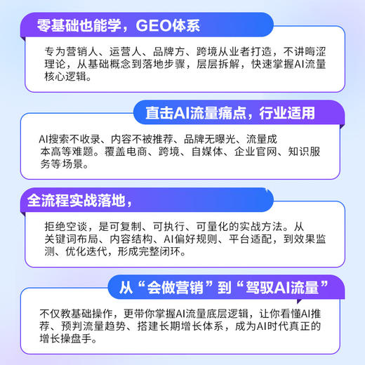 生成式引擎优化GEO 破解 AI 时代的流量与品牌密码  AI搜索流量变现SEOGEO教程书籍 商品图2