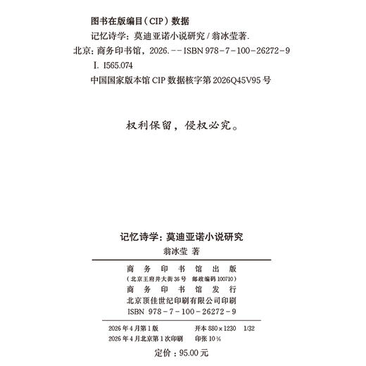 记忆诗学：莫迪亚诺小说研究 商品图1