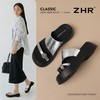 ZHR厚底增高水钻一字拖鞋女外2026夏季新款时尚平底法式沙滩拖鞋 商品缩略图4
