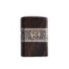 2401100005 Zippo 【如意吉象】打火机正版煤油黄金樟镶嵌大象高档木质礼盒收藏 商品缩略图0