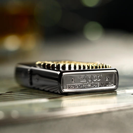 TM8895955116 Zippo 【飞得更高】正版打火机徽章黑冰贴章进口送男友老公生日礼物 商品图6