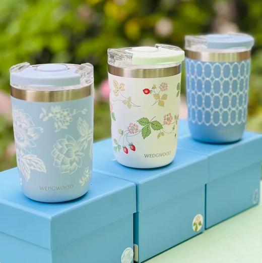 WEDGWOOD威基伍德漫游美镜、金粉年华、野草莓随行杯陶瓷涂层内胆保温杯咖啡杯 商品图1