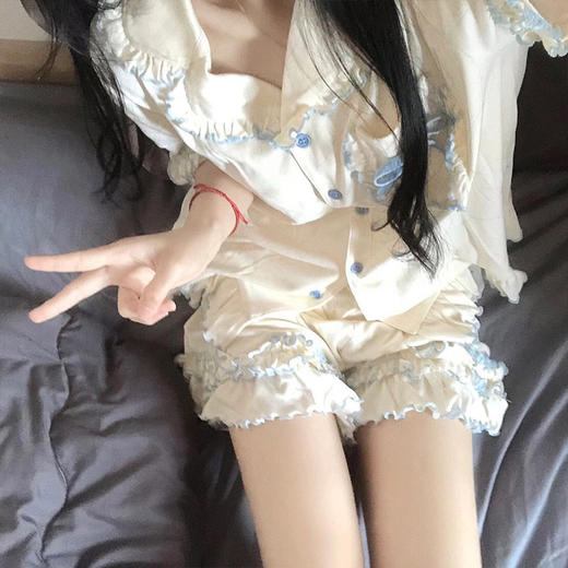 ins系列女款夏季短袖睡衣套装-纪念日百货门店同款171546201 商品图2