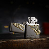 TM8895955112 Zippo 打火机黑冰爱情之翼三面徽章宝石黑冰正版进口送男友生日礼物 商品缩略图3