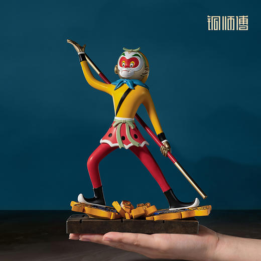 铜师傅《大闹天宫之踏灵霄》正版授权 孙悟空齐天大圣铜摆件 商品图4