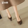 ZHR则则【羊皮垫】粗跟浅口通勤高跟鞋单鞋2026春季新款小皮鞋女 商品缩略图7