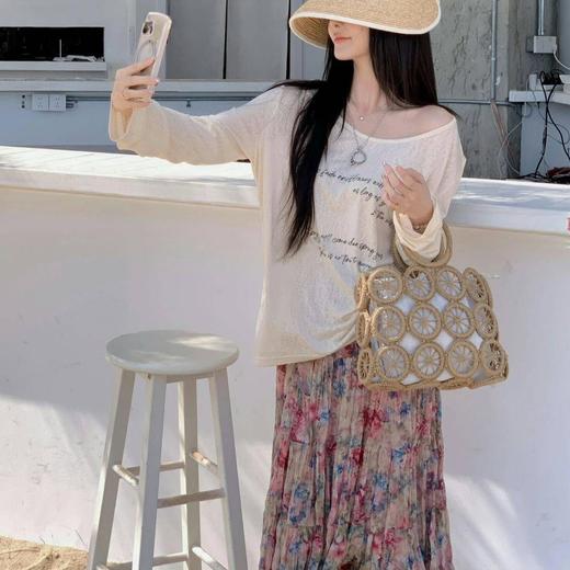 绝美海边穿搭！莫奈花园百褶半身裙 商品图2