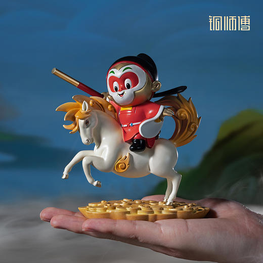 铜师傅《大闹天宫之马上封侯》正版授权 孙悟空齐天大圣铜摆件 商品图4