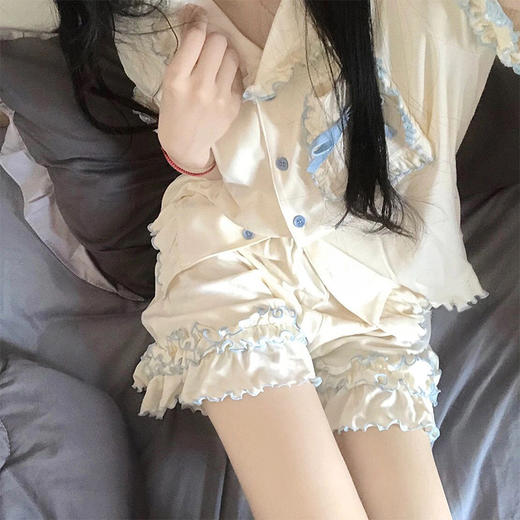 ins系列女款夏季短袖睡衣套装-纪念日百货门店同款171546201 商品图4