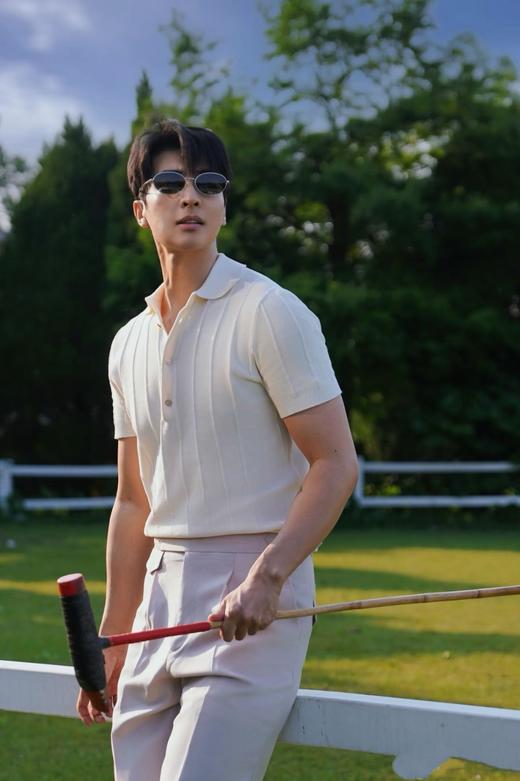温和奢华Brun* Cuc*男士针织Polo短袖 商品图8